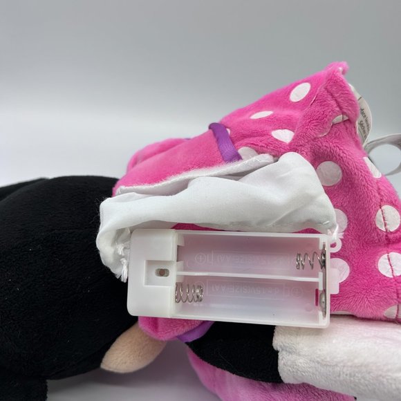 Disney Minnie Mouse Plush 12+" Pink Polka Dots Stuffed Toy TALKS & SINGS - Picture 9 of 10